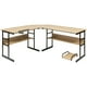 thumbnail image 5 of Costway Escritorio de Esquina Moderno en Forma de L de 170 CM, Mesa de Dibujo Inclinable, Estante Inferior, Soporte para Computadora, Estación de Trabajo de Oficina para Hogar, 5 of 5