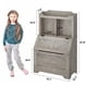 thumbnail image 2 of Yeshouse Estantería de madera para niños, almacenamiento de juguetes con tapa plegy cubcub, organizador de juguetes para la sala de juegos, guardería o aula para niños con un diseño duradero, 2 of 8