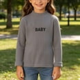 thumbnail image 4 of Hurxie Girls Half Turtleneck Long Sleeve Knit Slim Sweater Pullover Tops 9-10 Years, 4 of 7