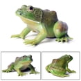 thumbnail image 4 of Ksopiavobs Realistic Animal Figures American Bullfrog Figurines, Science Project, Cake Topper, Early Educational Toys Birthday for Toddlers Kids Age 3 4 5(Cyan), 4 of 6