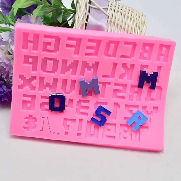 Letter ABC Silicone Fondant Mold Cake Decorating Chocolate