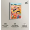 thumbnail image 2 of Horses in Beautiful Pasture II Canvas Trendy Western Print by Art Remedy, White Frame, 16" x 24", 2 of 7
