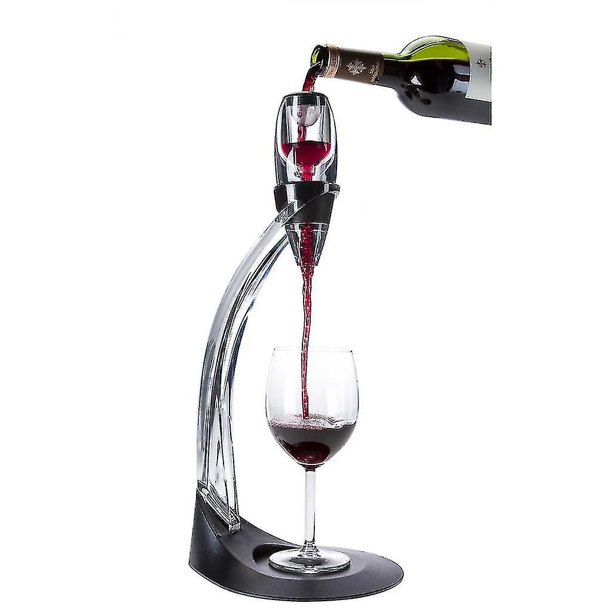 Aireador de vino Magic Decanter Deluxe con soporte, decantador de vino de lujo, vertedor de vino