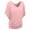 B365 Pink summer tops for women clearance under $5, variant on Cagogo Women Loose Fitting V Neck Ruched Tops Under $5 Summer Dolman Short Sleeve Solid Color Plain Shirts Trendy Summer Green Tshirt Outfits Mothers Day Gift