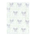 thumbnail image 3 of Hudson Baby Unisex Cotton Flannel Burp Cloths 7pk, Leafy Elephant, One Size, 3 of 5