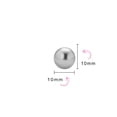 thumbnail image 4 of Bling Jewelry Womens Classic Light Grey Simulated Pearl Drop Ball Earrings in  Sterling Silver, 4 of 6