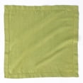 thumbnail image 6 of Fingercraft Dinner Napkins, 100% Cotton Dual Color Twill Chambray Hemstitched Cloth Napkin, 20in x 20in, 12 Pack, Green Yellow, 6 of 7