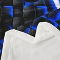 thumbnail image 3 of Gaming Fleece Blanket Twin 60"X80" Geometric Gamer Sherpa Blanket Neon Light Red Indigo Blue Game Console Teen Throw Blanket Ombre Checkered Gamepad Fuzzy Blanket For Game Room, 3 of 6
