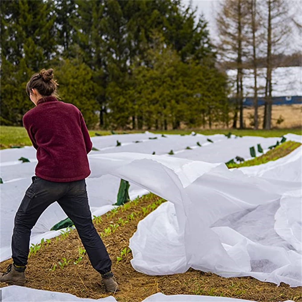 Kepooman Plant Covers Freeze Protection, 3x9m Tree Cover Rectangle Frost Protection Blankets for Plants, White Kepooman Plant Covers Freeze Protection, 3x9m Tree Cover Rectangle Frost Protection Blankets for Plants, White