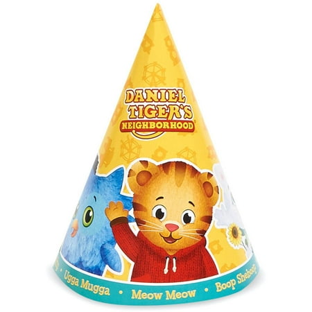 Daniel Tiger's Neighborhood Cone Hats, 8-Pack