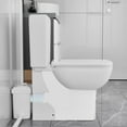 thumbnail image 6 of WinZo 600W Macerating Toilet with Upflush System for Basement Comfort 17" With Dual Flush Toilet Tank & Pump Three Connections For Sink,Bathtub,White (WZ5813-600), 6 of 7