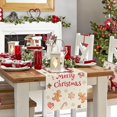 thumbnail image 3 of Christmas Gingerbread Table Runner 13x90 Inch Xmas Cookie Seasonal Winter Holiday Kitchen Dining Table Decoration for Indoor Outdoor Home Party Decor, 3 of 6