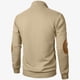 thumbnail image 5 of pstuiky camisas de manga larga para hombre, Suéter de hombre con botones, color liso, cuello alto, mangas largas y cuadrados pequeños tops de invierno para hombre l, 5 of 5