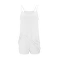 thumbnail image 7 of AnuYalue Plus Size Womens Athletic Mini Dress Built in Shorts Summer Workout Romper 2026 Trendy Outfit Tank Dress White XXXXL, 7 of 7