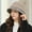 Khaki, variant on Autumn And Winter Bonnets Women’S Wool Top Hat, Patchwork Fisherman Hat, European And American Bow British Warm Hat