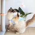 thumbnail image 4 of VONTER Cat Feather Toy - Kitten Toys Cat Feather Wand with Collar Cat Supplies Natural Feather Teaser with Bell Self Play for Kitty Old Young Cat Exercise Used for cat Indoor Play，Pink, 4 of 8