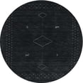 thumbnail image 1 of Ahgly Company Indoor Round Contemporary Gunmetal Green Area Rugs, 4' Round, 1 of 6