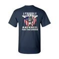 thumbnail image 3 of I Proudly Stand For The Flag Kneel For The Cross Front Back DT Adult T-Shirt Tee, 3 of 4