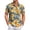 Yellow, variant on HAJWOH Hawaiian Shirt for Men Casual Button Down Short Sleeve Summer Beach Shirts Loose Fit Floral Print Tropical Tops