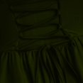 thumbnail image 4 of Robe Patchwork en Chiffon pour Femmes Style Rétro Couleur Unie Manches Trompette Longue Robe de Jeu de Rôle Longueur Vintage Médiévale Robe Gothic pour Femmes (Taille: TG), 4 of 5
