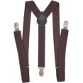 thumbnail image 1 of HSHDLDF Mens Suspenders 1" Inch Elastic Adjustable Y-Back Clip-on Suspender, 1 of 7