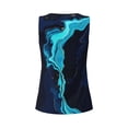 thumbnail image 5 of Lsque Blue Marble And Gold Printed Workout Tank Tops for Women, Athletic Sports Tank Tops, Compression Sleeveless Dry Fit Shirts,Sleeveless Yoga Shirt-XX-Large, 5 of 9