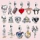 thumbnail image 2 of Campanilla de Plata de Ley 925 auténtica, colgante de noche celestial, cuenta de corazón, ratón, compatible con pandora, pulsera original, regalo de joyería para mujer Dengxun unisex, 2 of 2