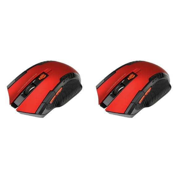 ACDANC 2pcs 2.4Ghz Wireless Mouse 1600DPI Home Office Computer Game Optical Gaming Cordless Mice