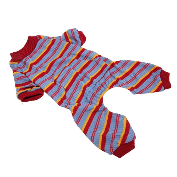 Pijamas Para Perros A Rayas, Body Elegante Para Mascotas De 4 Patas, Protección Elástica Para La Piel Para Perros Medianos Para Exteriores