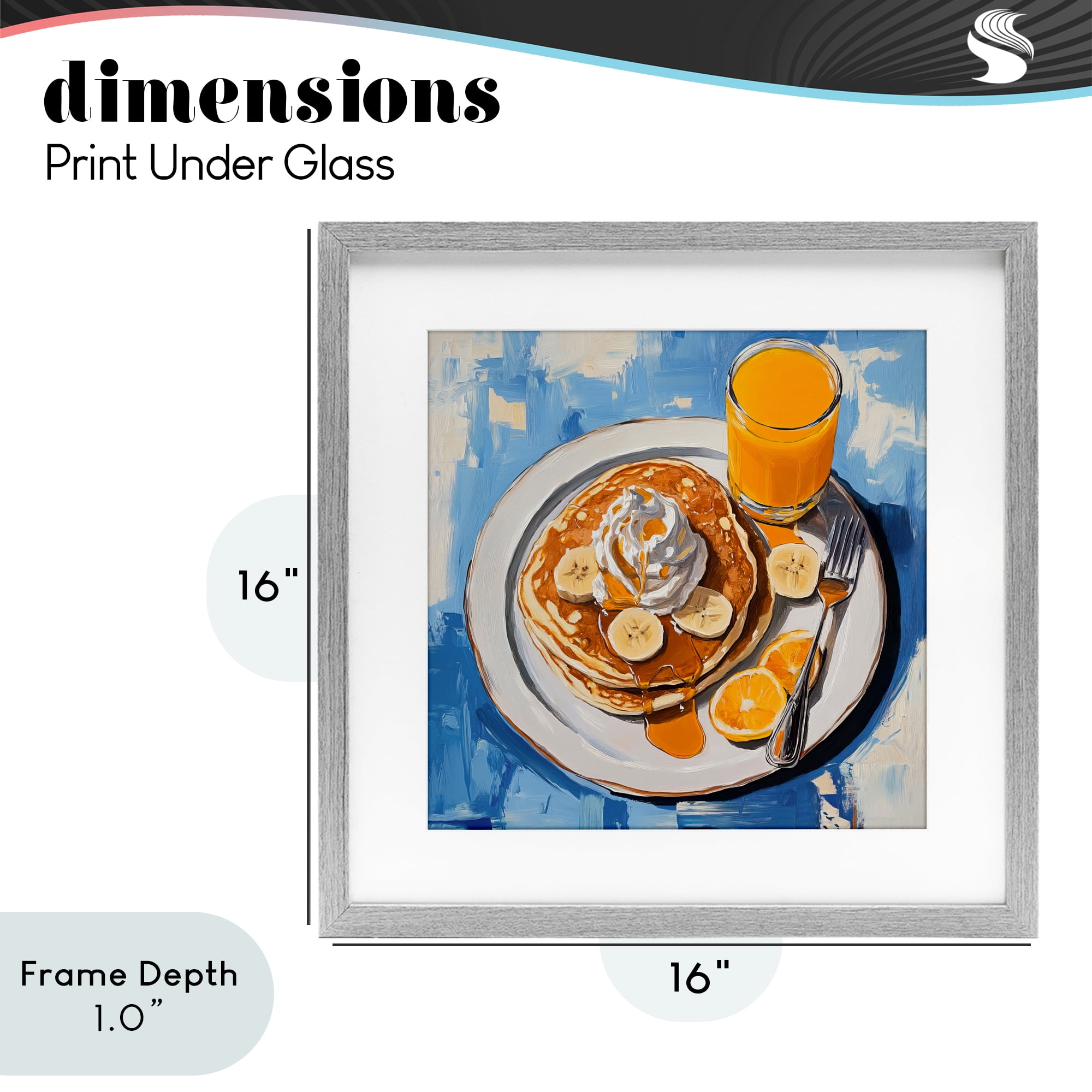 Stupell Industries Banana Bliss Sunshine Gray Framed Print Under Glass, design by Tina LeCour