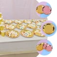thumbnail image 6 of Raindrops  25 Pcs Disposable Paper Tray Birthday Plates Party Cake Tableware Golden, 6 of 8
