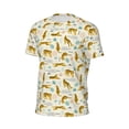 thumbnail image 5 of Rocae Leopard Print for Men's Mesh Quick-Dry Short Sleeve Workout T-Shirt,Mens Crew Neck Tee Lightweight Soft Classic T Shirts X-Small, 5 of 9