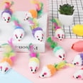 thumbnail image 3 of Ksopiavobs 60Pcs Cat Mouse Toys Assorted Colors Furry Pet Cat Toy Mice Rattle Set Cat Catnip Toys with Feather Tails for Indoor Cats and Kittens, 3 of 7