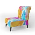 thumbnail image 2 of Designart "Watercolor Flowers and Birds" Upholstered Cabin & Lodge Accent Chair and Arm Chair, 2 of 5