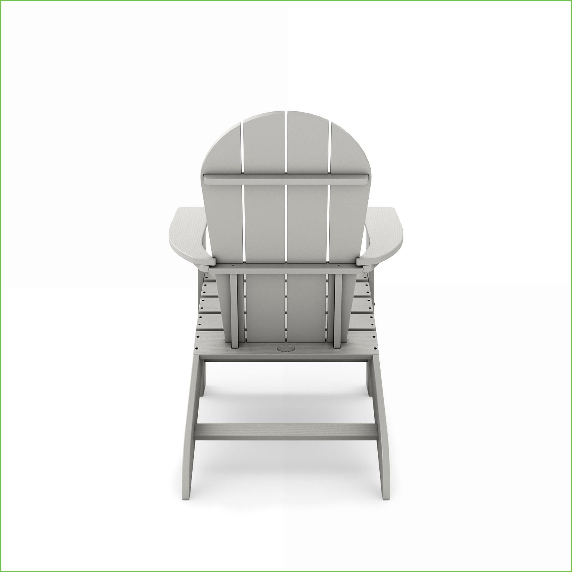 Adirondack Chairs Classic Dark Gray HDPE Poly Lumber for Pool Patio Garden | Dark Gray | HDPE