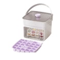 thumbnail image 2 of Weloille Ice Cube Mold with Storage Container, Press Type Ice Maker for Home Freezer, 1 Piece, Includes Cover and Handle for Easy Ice Making and Storage, 2 of 5