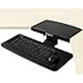 thumbnail image 3 of VIVO Adjustable Computer Keyboard and Mouse Platform Tray with Corner Connector, Ergonomic Under Table Desk Mount Drawer for L-Shaped Workstations, Underdesk Shelf, Black, MOUNT-KB03B-C, 3 of 4