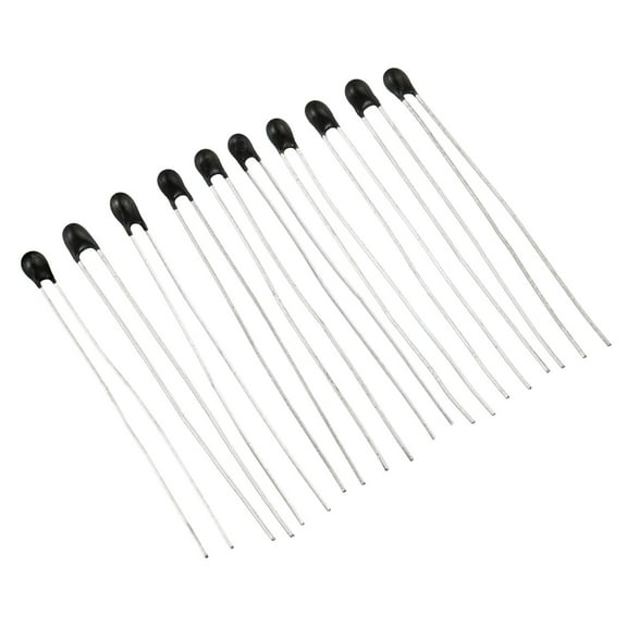 Uxcell NTC Thermistors Resistor MF52 3950 10 Value Inrush Current Limiter Temperature Sensor Kit 1K to 100K 100Pcs