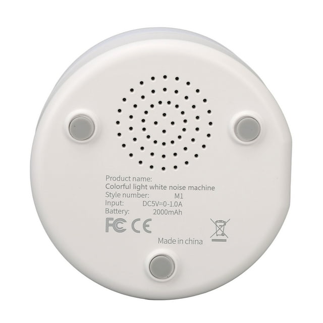 White Noise Machine,White Noise Device Colorful White Noise Machinewith Night Light Sleep Sound Machine Reliable and Durable