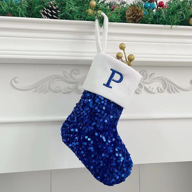 Calcetines con letras navideñas, calcetines sólidos de lana con colgante, adornos navideños, bolsas de regalo, calcetines para mujer.