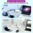 thumbnail image 4 of Fast Charger USB C Charger Block, 200W GaN 8 Port USBC Charging Station USB Hub Block Cube, PD 65W Laptop Charging Station for Multiple Devices iPhone 17/16/15,MacBook Pro/Air,iPad,White, 4 of 8
