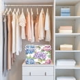 thumbnail image 6 of Storage Box With Lid 16.5x12.6x11.8In Foldable Stacked Household Storage Box Beautiful Hydrangeas, 6 of 7