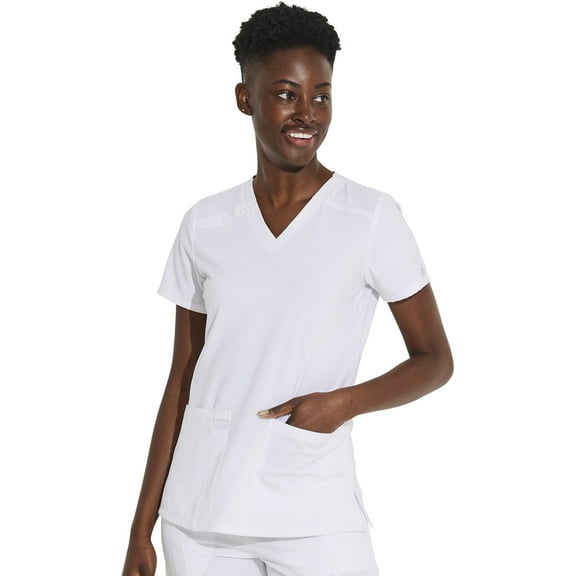 Dickies EDS Essentials Scrubs, V-Neck Womens Tops with Four-Way Stretch and Moisture Wicking DK615
