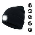 thumbnail image 4 of Viworld Unisex Kintted Hat with Led Light Autumn Winter Warm Beanie Cap Outdoor Flashlight Lamp for Camping Hiking Walking Fishing Running, 4 of 7