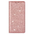 thumbnail image 2 of Feishell for Samsung Galaxy S23 FE 6.4 inch Wallet Case,Fashion Bling Glitter PU Leather Magnetic Closure Folio Card Slot Flip Kickstand Slim Phone Case for Women Girls,Rosegold, 2 of 8