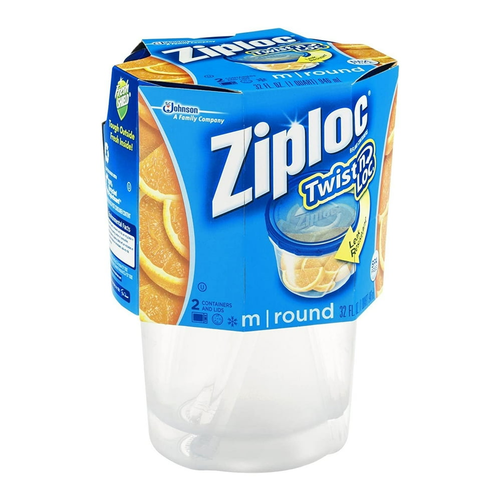 Ziploc Twist 'n Loc Medium Food Storage Container With LeakResistant