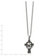 thumbnail image 3 of Collier Pendentif Claddagh Antique en Acier Inoxydable 20 Po, 3 of 3