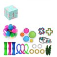 thumbnail image 1 of Honganda Sensory Fidget Toys Set, 33Pcs Stretchy String Stress Relief Toys Kit, 1 of 1