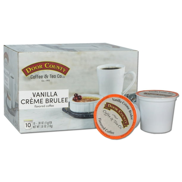 Door County Coffee Vanilla Crème Brulee Flavored Specialty SingleServe