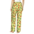 thumbnail image 3 of Naloa Floral Strawberr Print Women’s Ultra-Soft Comfy Pajama Lounge Pants with Pockets & Drawstring, 3 of 8